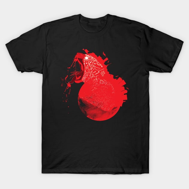 Red Planet Rising T-Shirt by natrajshanmugam